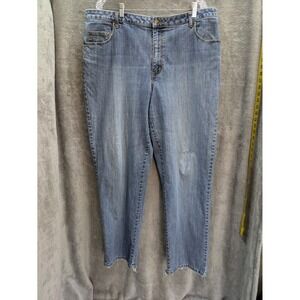 Vintage LA Blues Jeans‎ Womens Plus 20WT Tall 31.5 Inseam Destroyed Hems 90s